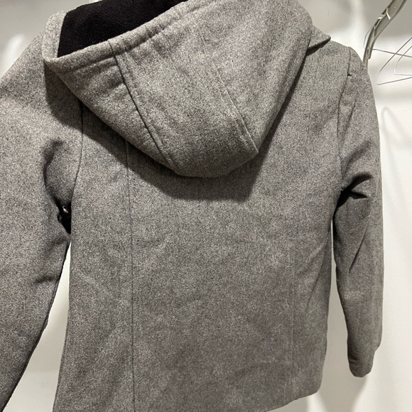 Gray Old Navy Hooded Pea Coat - Picture 3 of 3
